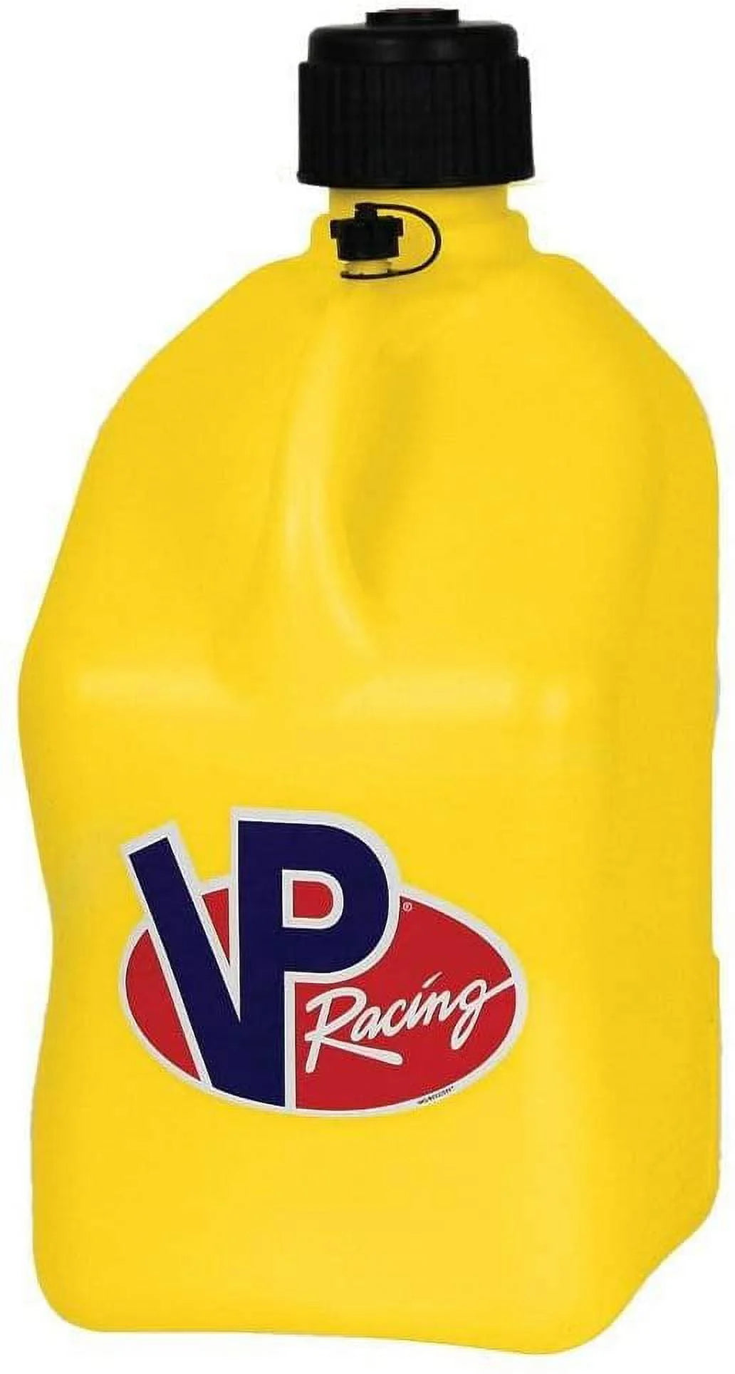 VP Racing Fuels 5-Gallon Square Motorsport Utility Container Yellow w/ 14 Standard Hose 2 Pack Close-Trimmed Cap and Neck for Tight Seal