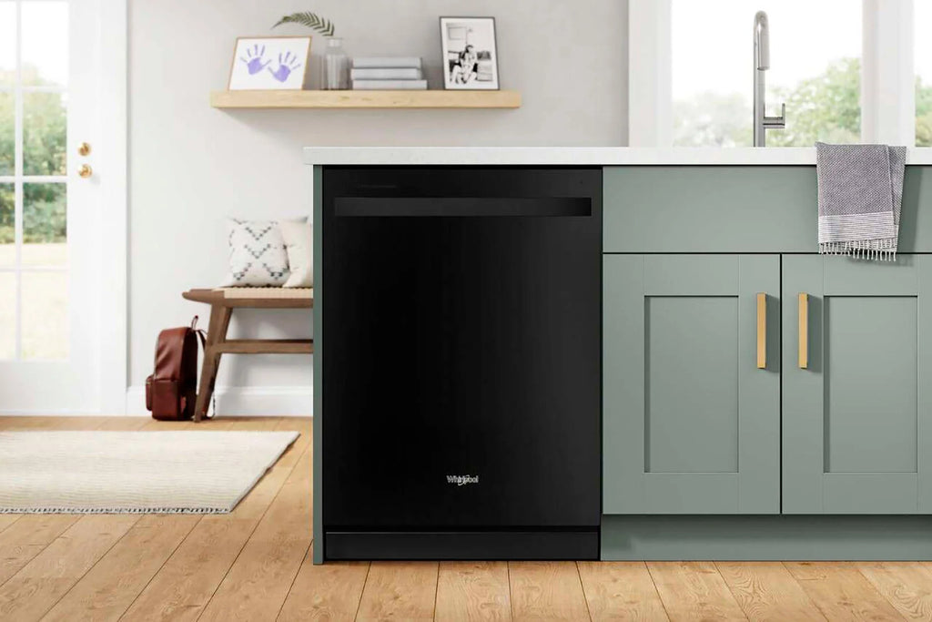 Whirlpool - 24 Top Control Built-In Dishwasher with Stainless Steel Tub, Large Capacity with Tall Top Rack, 50 dBA - Black