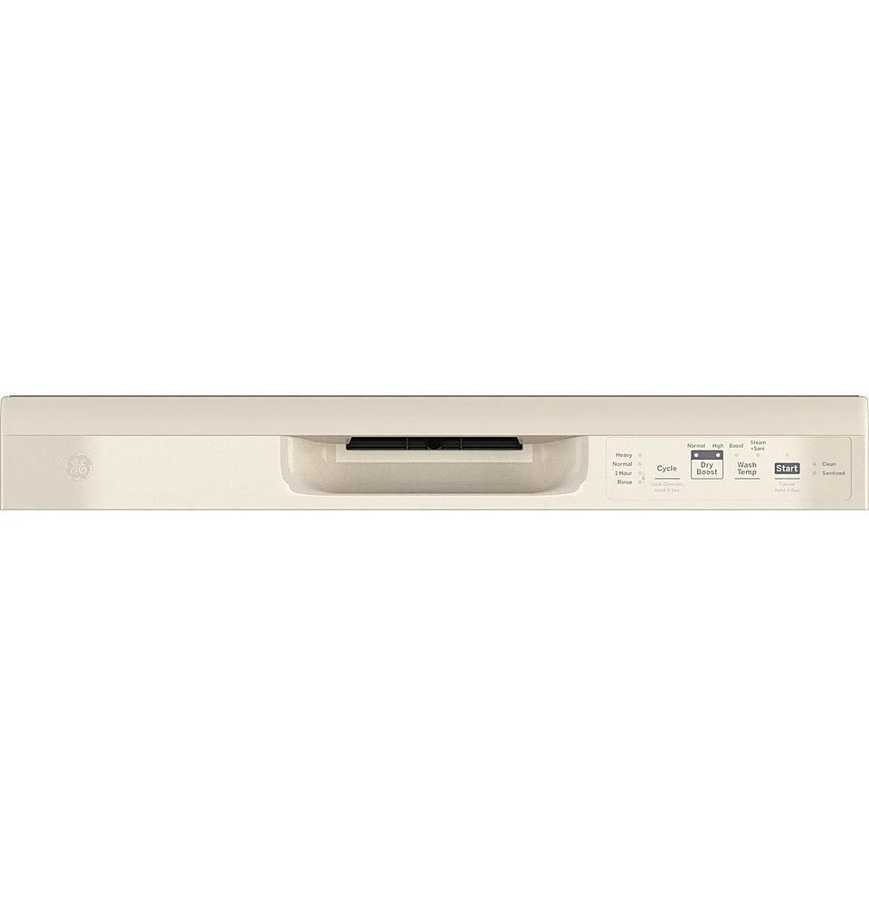 GE - Front Control Built-In Dishwasher with 55 dBA - Bisque