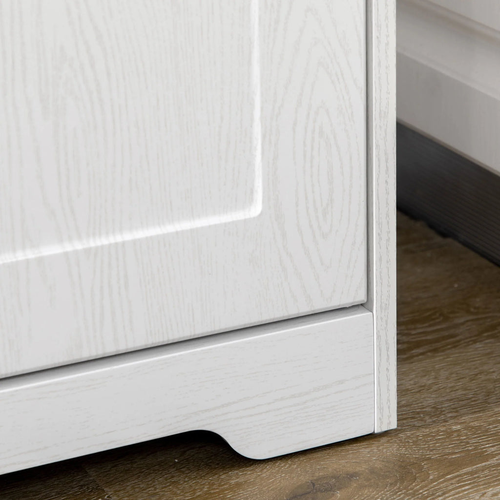 HOMCOM Kitchen Pantry, Freestanding Cupboard with Adjustable Shelves White