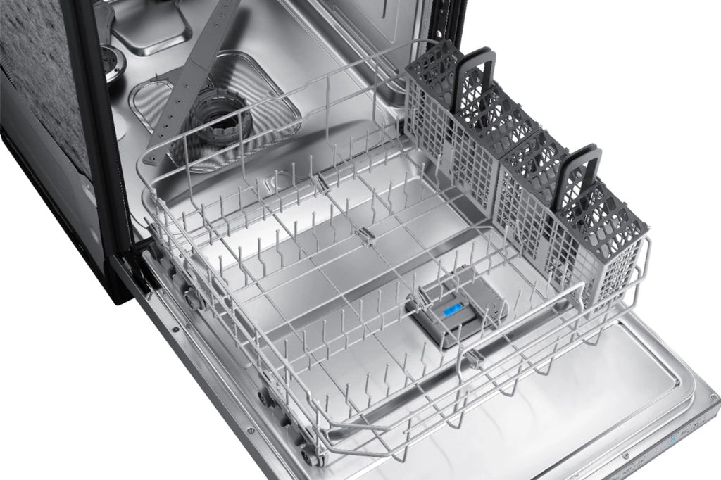 Samsung - StormWash 24 Top Control Built-In Dishwasher with AutoRelease Dry, 3rd Rack, 42 dBA - Stainless steel