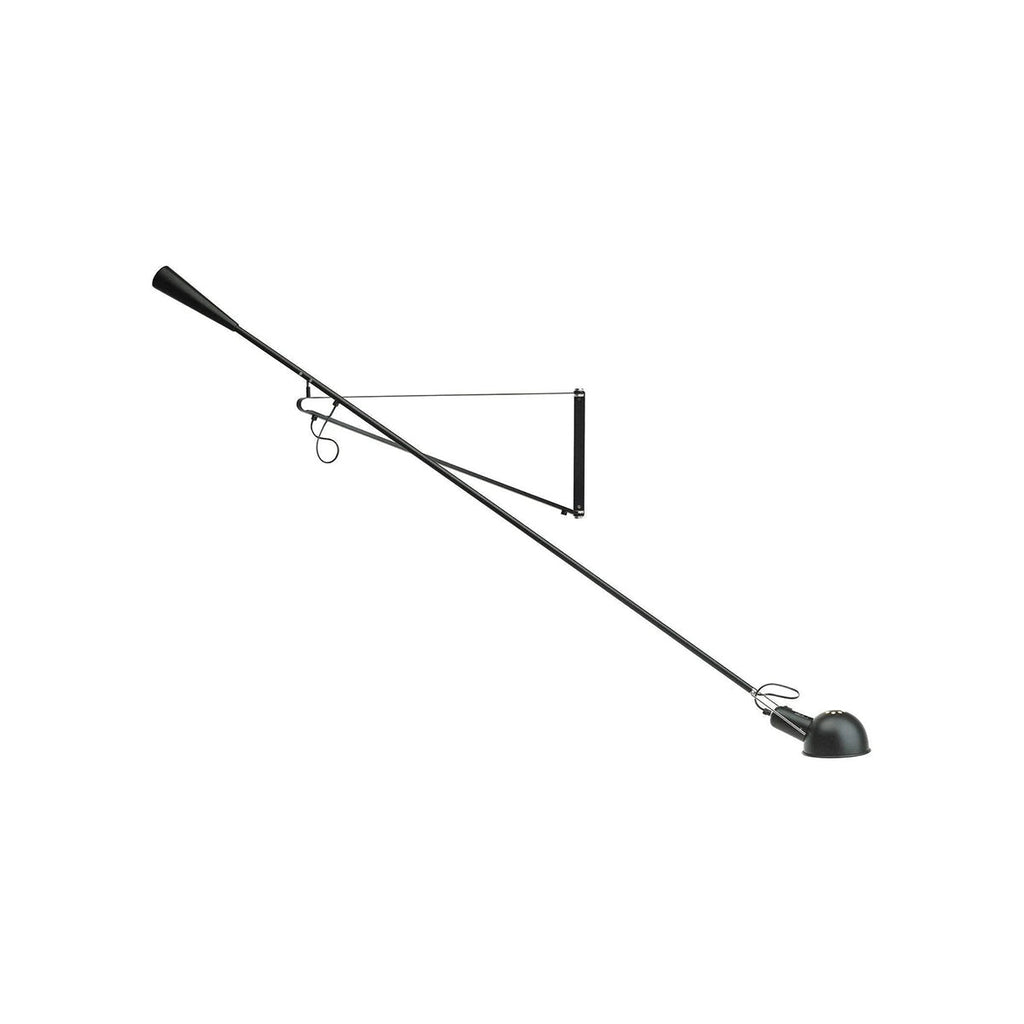 Adjustable Wall Lamp with Swinging Arm and Cast Iron Counterweight, 80.7  inches