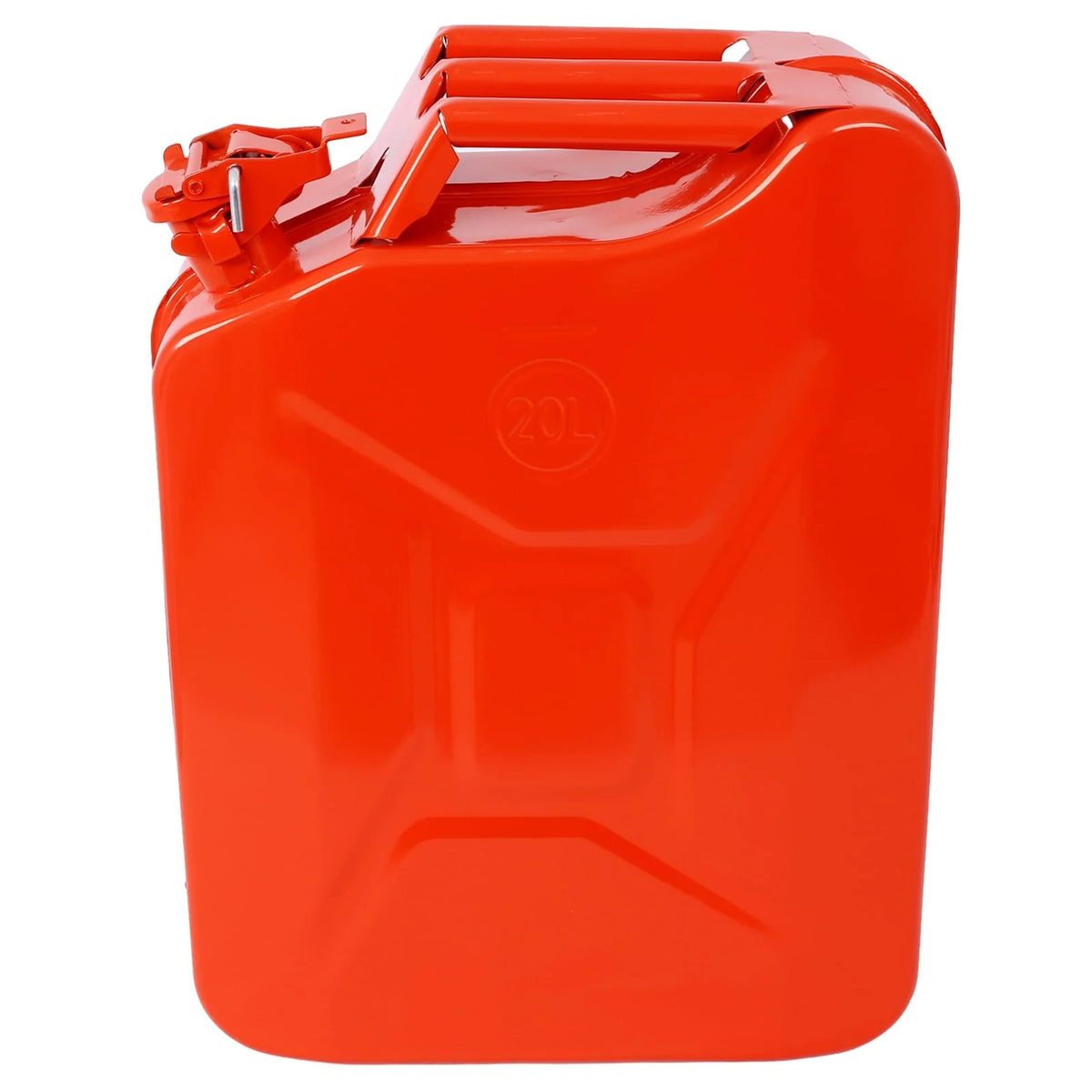 Imerelez 20 Liter 5 Gallon Gas Can Jerry Can with Flexible Spout, Portable Fuel Can Tank Steel Fuel Can, Fuels Gasoline Cars, Trucks, Equipment, 3PCs/set (Red)