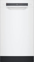 Bosch - 300 Series 18 Front Control Smart Built-In Dishwasher with 3rd Rack and 46 dBA - White