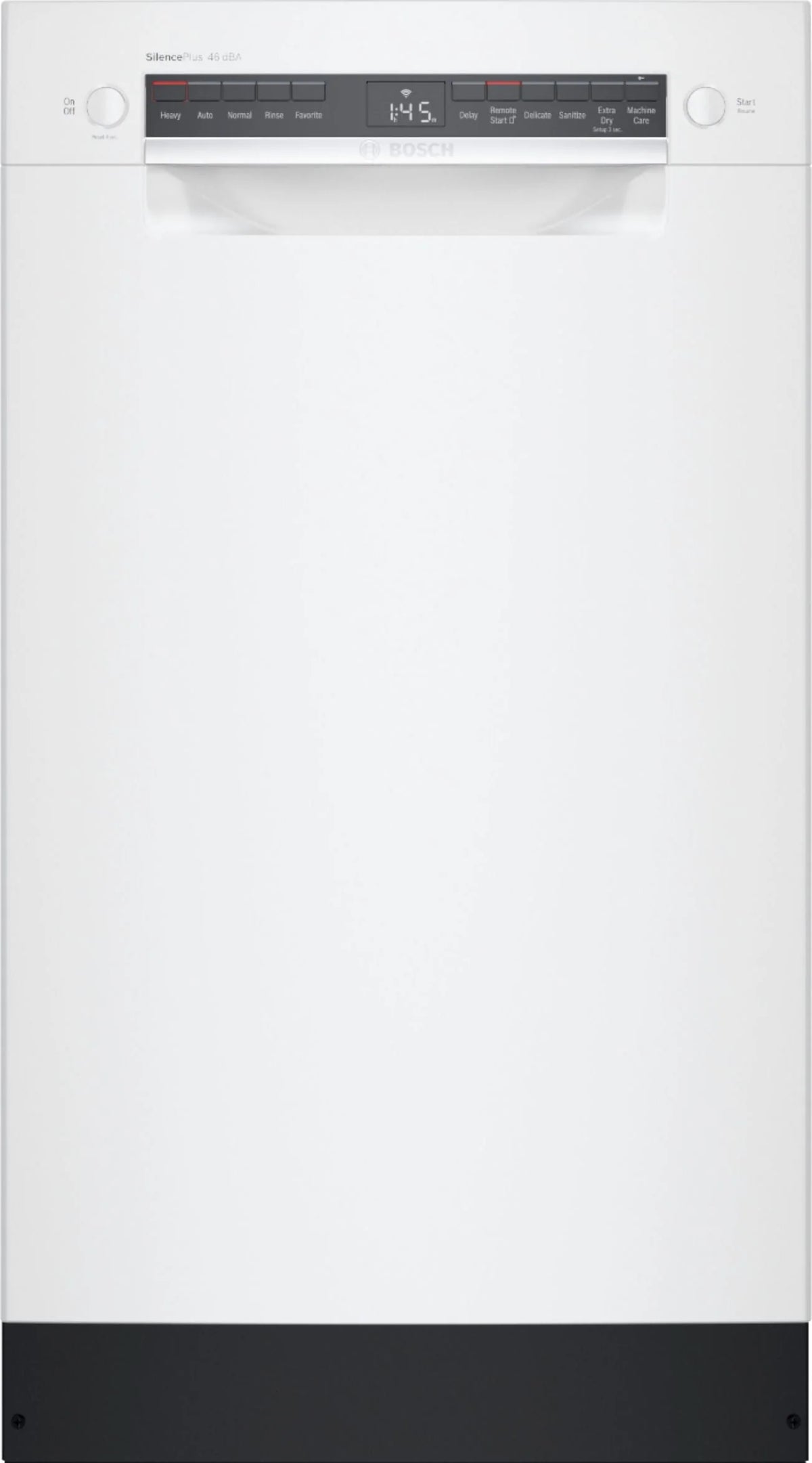 Bosch - 300 Series 18 Front Control Smart Built-In Dishwasher with 3rd Rack and 46 dBA - White