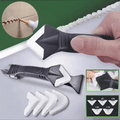 Caulk Removal Tool with Adjustable Rubber Blade and Stainless Scraper, 9-Inch
