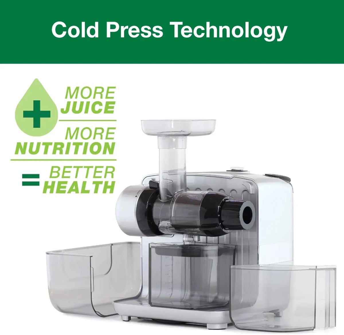 Omega Juicer Cold Press 365 Slow Masticating Vegetable and Fruit Juice Extractor and Nutrition System Makes Nut Milks Baby Food and Sorbets, 80-RPM Slow Juicer with On-Board Storage, 200-Watts, Silver
