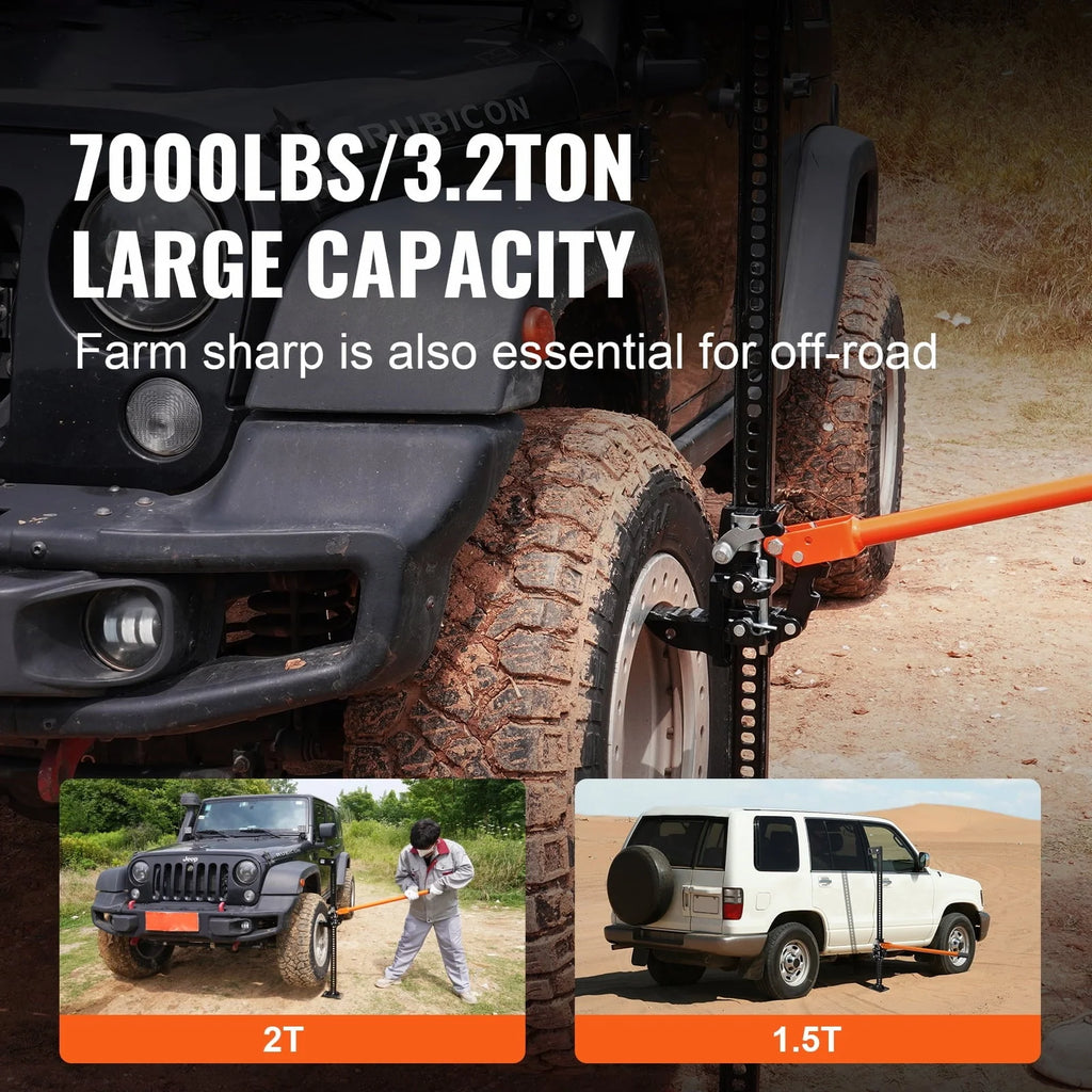 SKYSHALO 48 Off Road Farm Jack Hoist 7000 lbs High Lift Tractor Vehicle's Winch