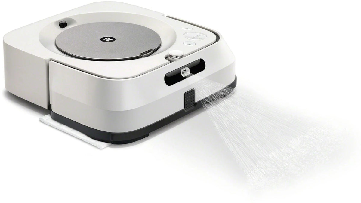 iRobot - Braava jet m6 Wi-Fi Connected Robot Mop - White