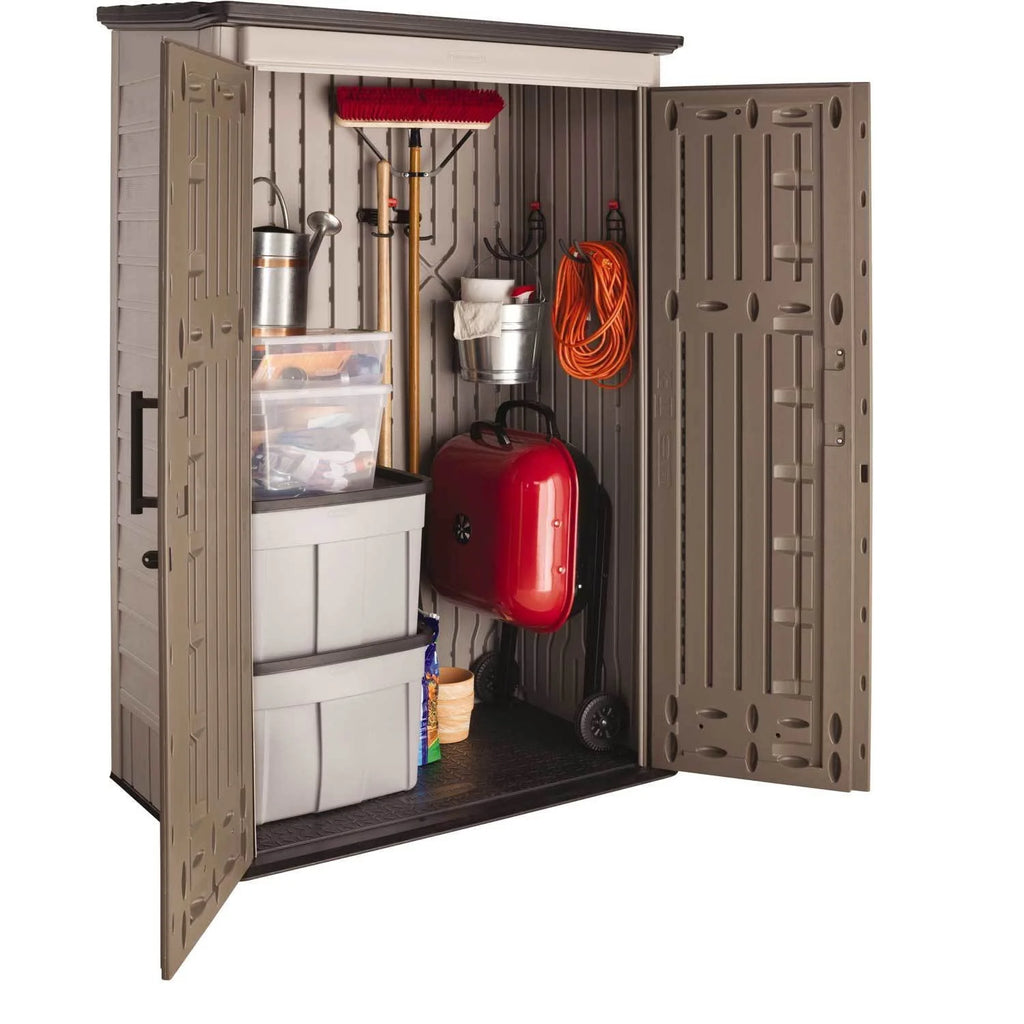 Rubbermaid Large Vertical 52 Cu.Ft. Outdoor Storage Building Shed