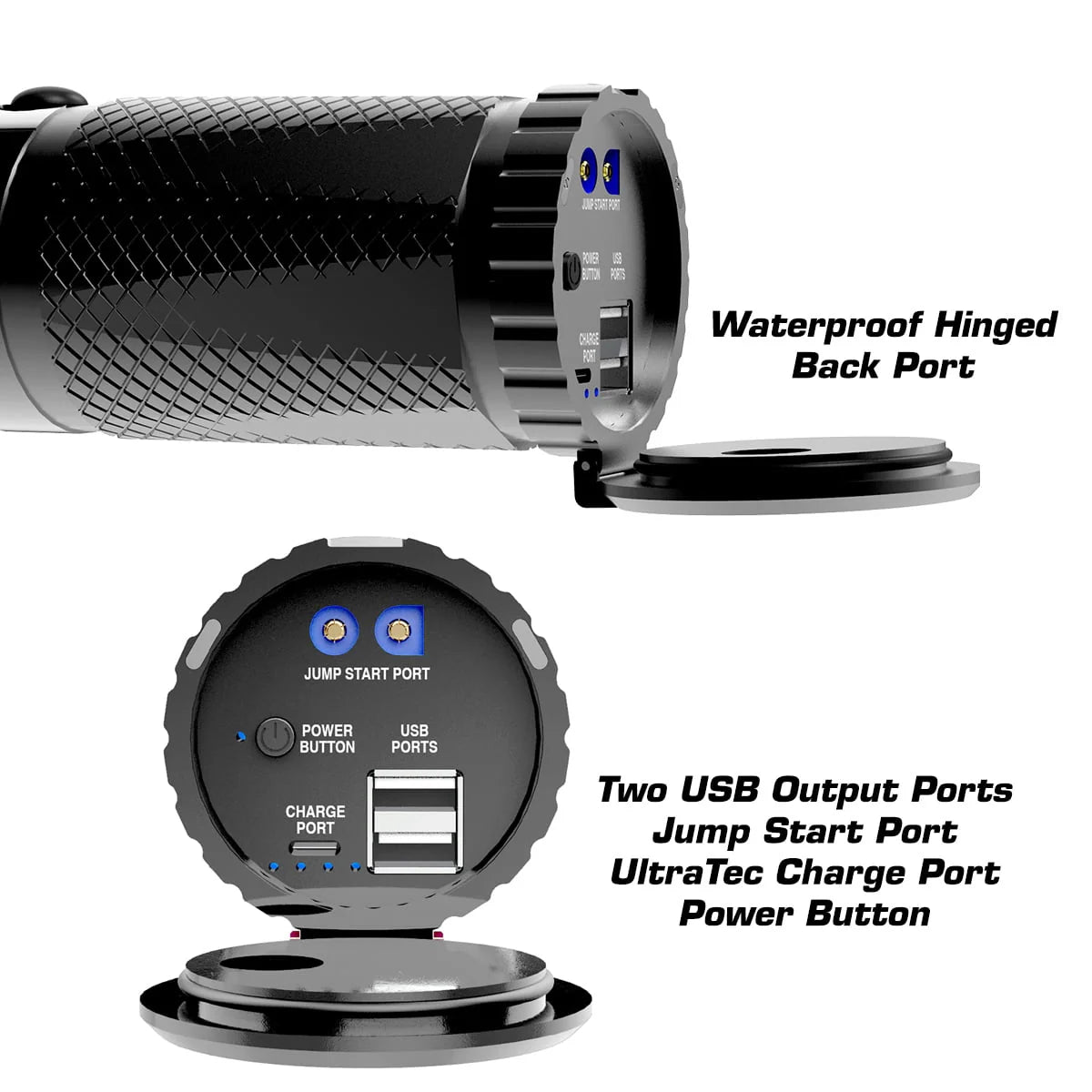 Smartech Ultratech-8000 8000 Lumen Rechargeable Flashlight with 10000 mAH Jump Starter and Power Bank