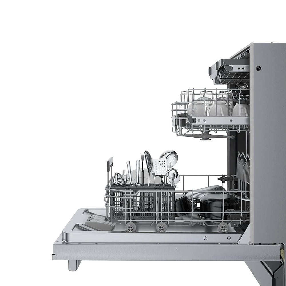 Bosch - 800 Series 18 Top Control Smart Built-In Dishwasher with 3rd Rack and 44 dBA - Silver