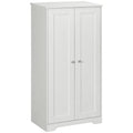 HOMCOM Kitchen Pantry, Freestanding Cupboard with Adjustable Shelves White