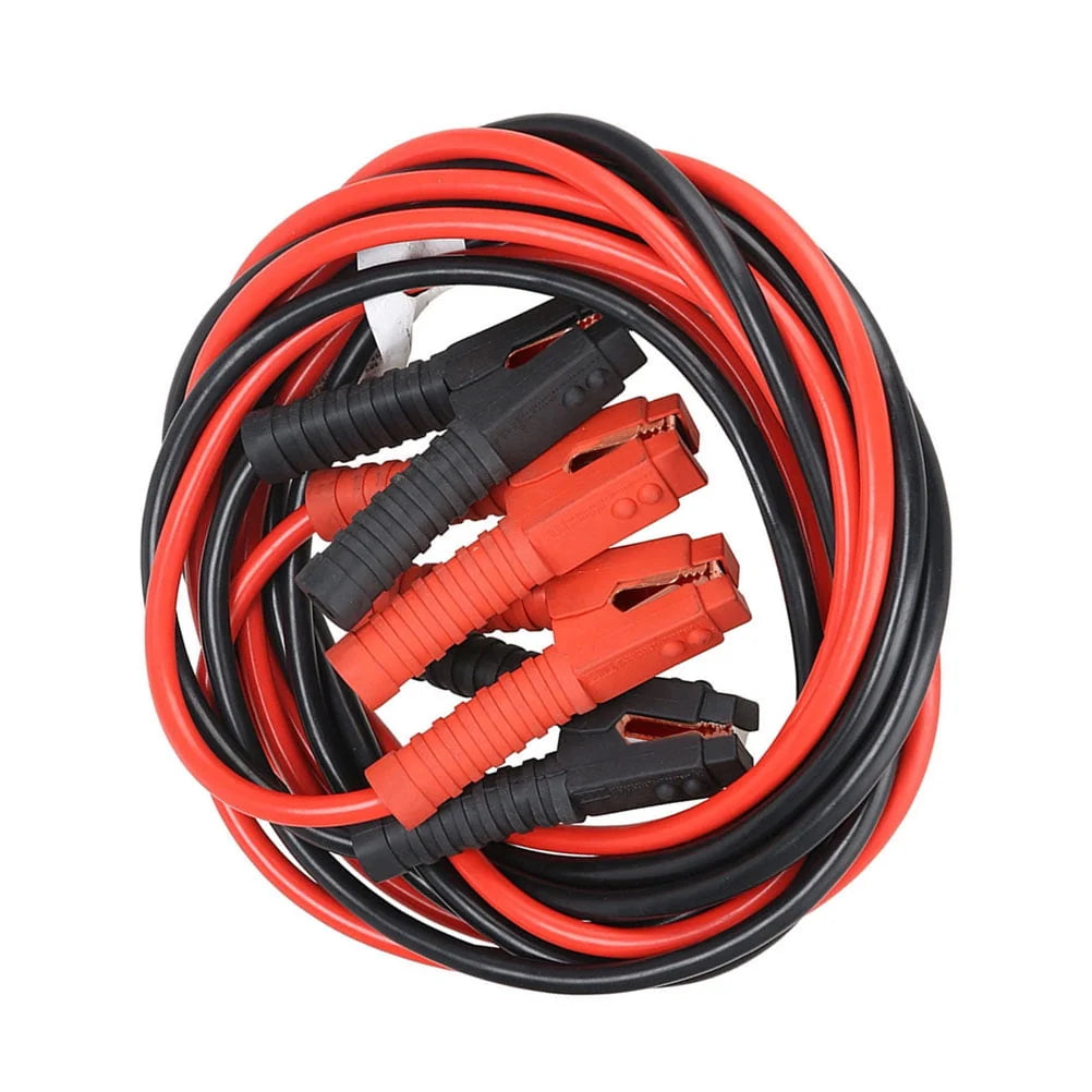 ARTEA 6m 3000A Car Battery Power Emergency Cable Jump Start Firing Line Power Wire Copper Clip Clamp Boost Cord Corriente Bateria Auto (Black and Red)