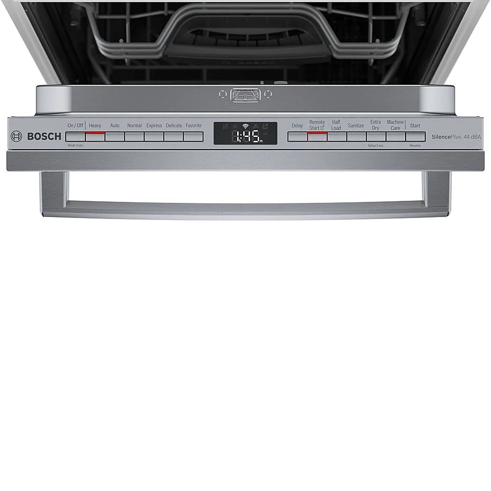 Bosch - 800 Series 18 Top Control Smart Built-In Dishwasher with 3rd Rack and 44 dBA - Silver