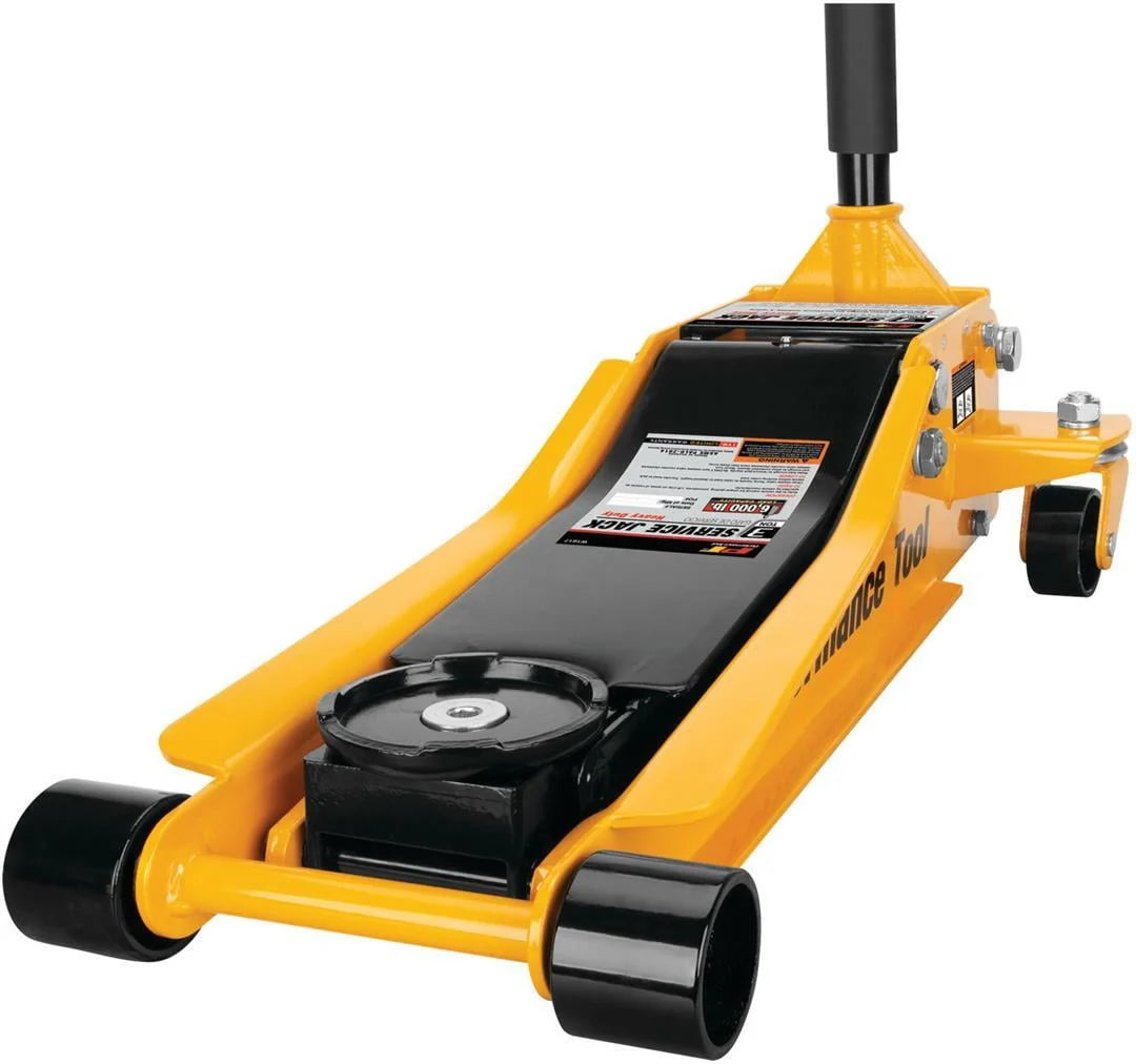 Performance Tool W1617 3-Ton 6,000 lb Heavy Duty Steel Garage Service Jack, 3-1/8 to 19-7/8 Lift