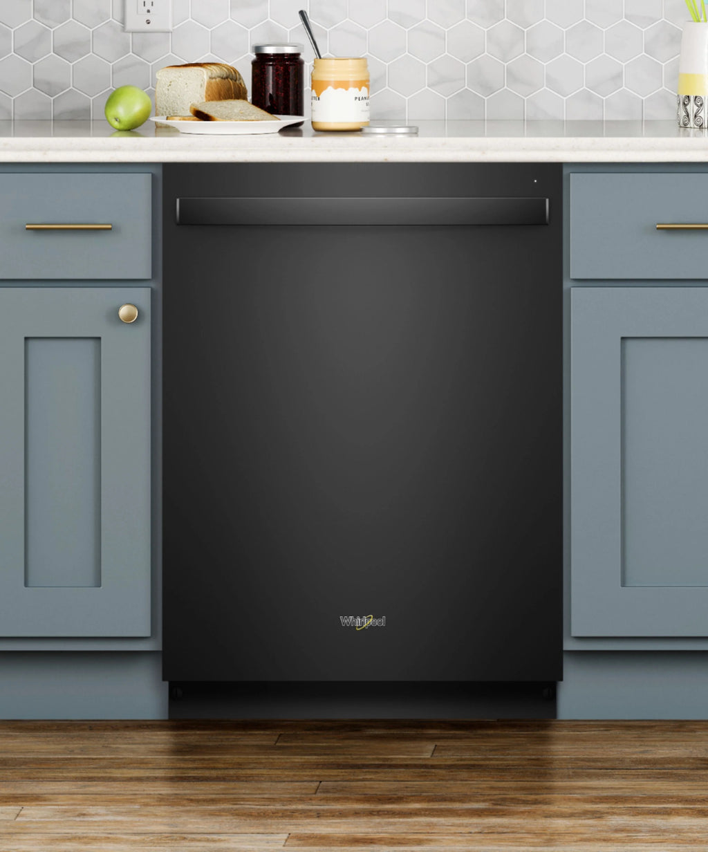 Whirlpool - 24 Built-In Dishwasher - Black