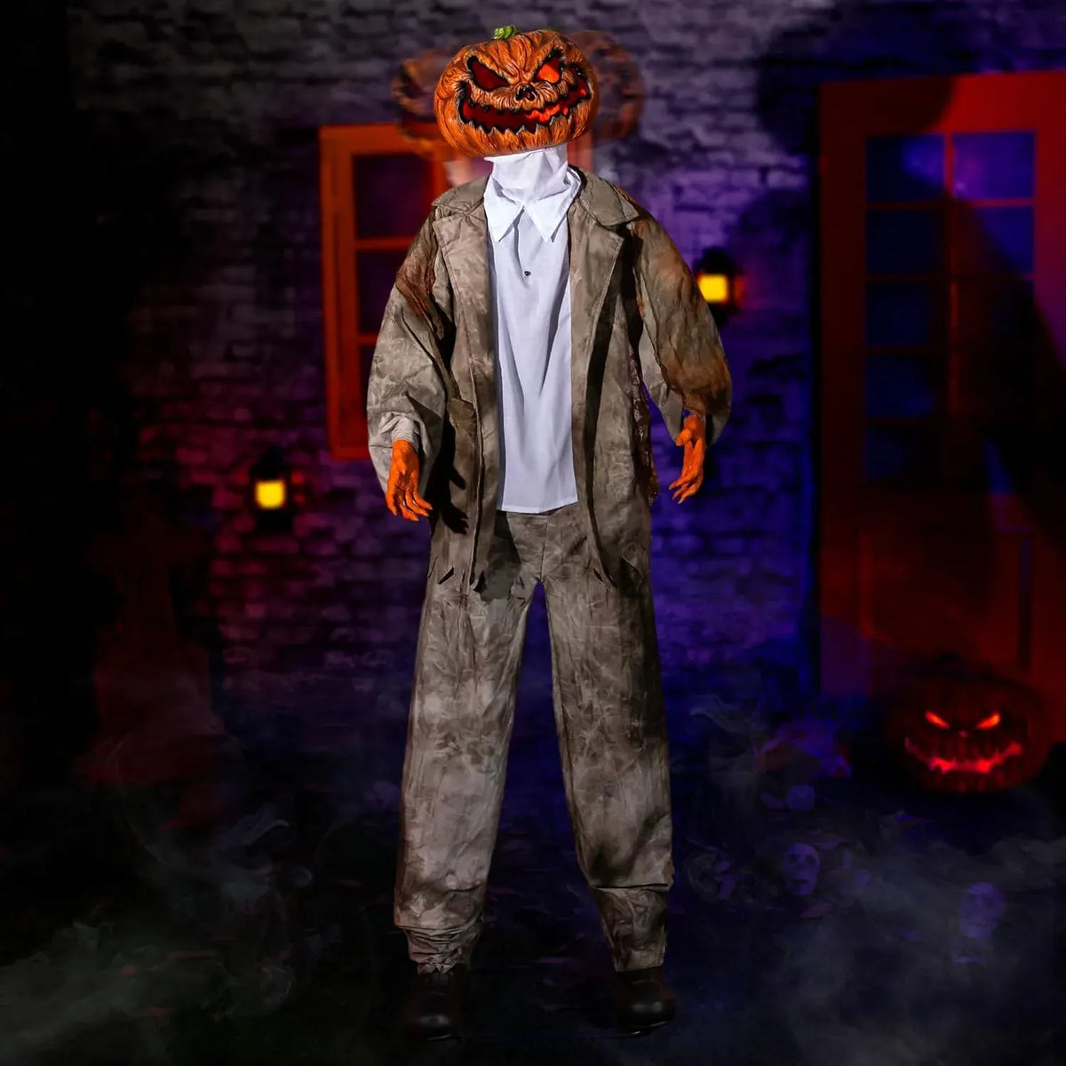 Halloween Animatronics 6ft Witch Animated 72inch Decorations with Motion Sensor Activated, Creepy Sound, Scary Move, Light Up Eyes, Haunted House Spooky Decor Horror Prop for Indoor, Outdoor, Yard
