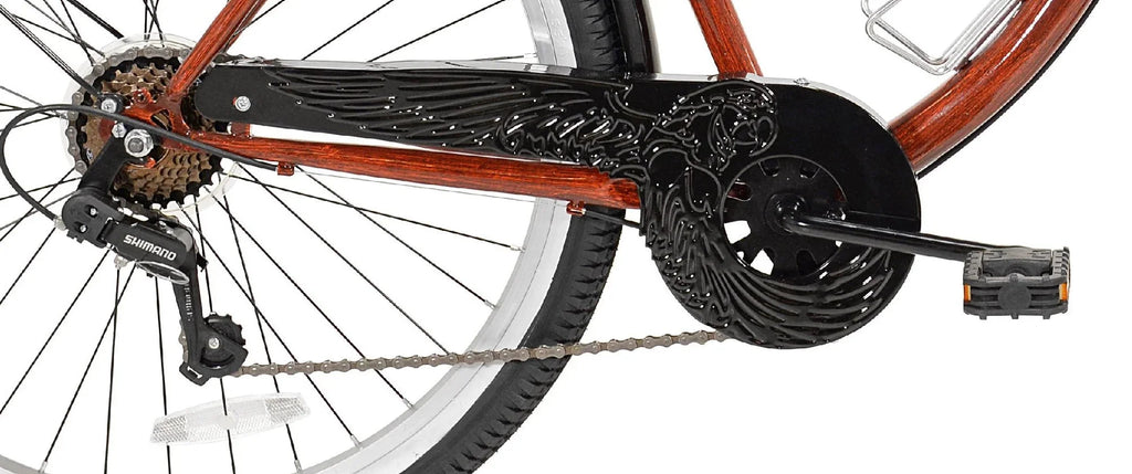 Kent 26 Margaritaville Men's Cruiser Bike, Wood Grain Color
