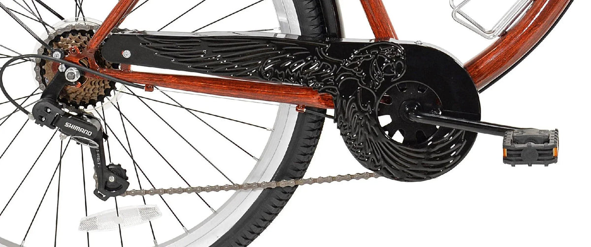 Kent 26 Margaritaville Men's Cruiser Bike, Wood Grain Color