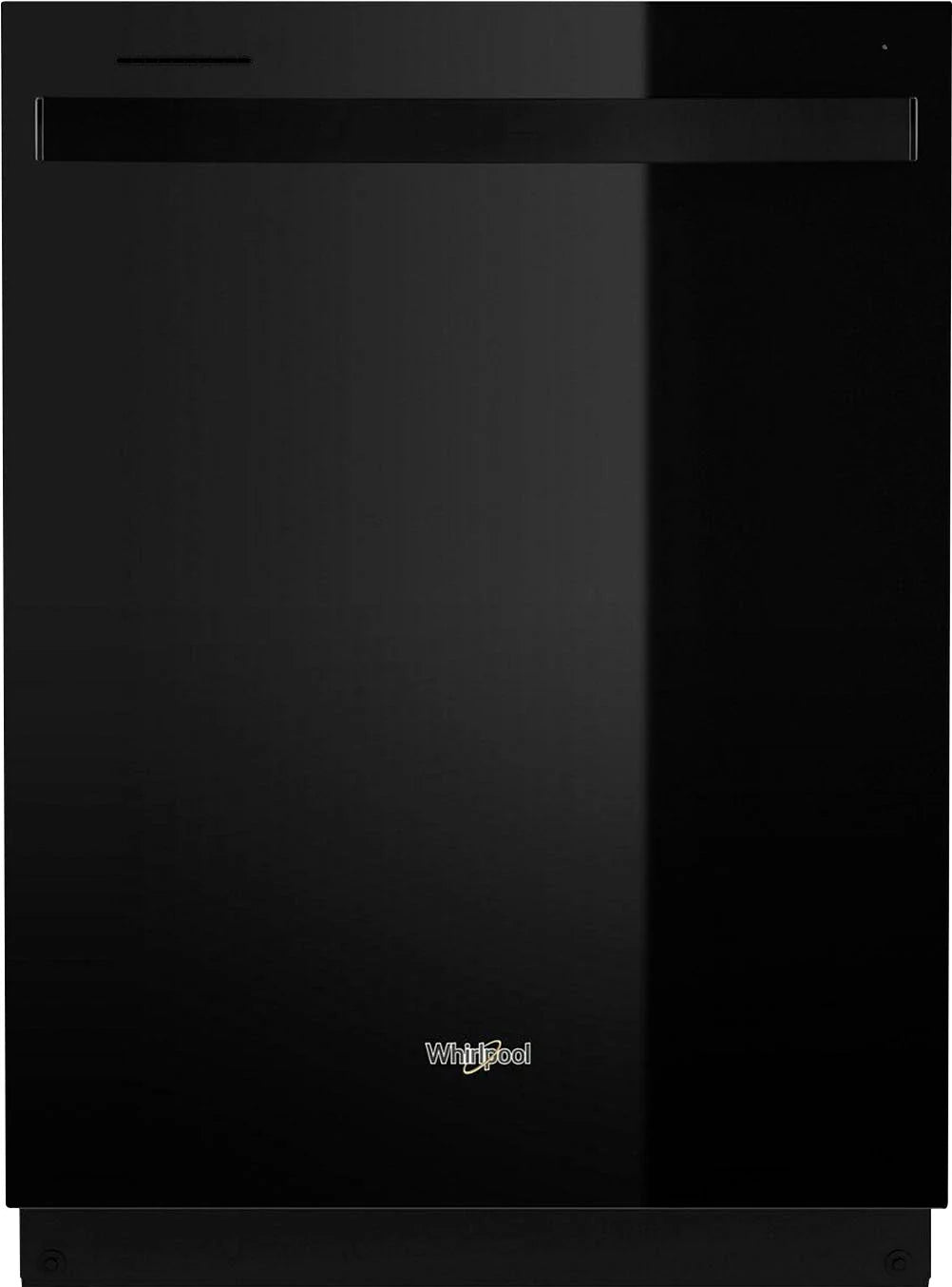 Whirlpool - 24 Top Control Built-In Dishwasher with Stainless Steel Tub, Large Capacity with Tall Top Rack, 50 dBA - Black