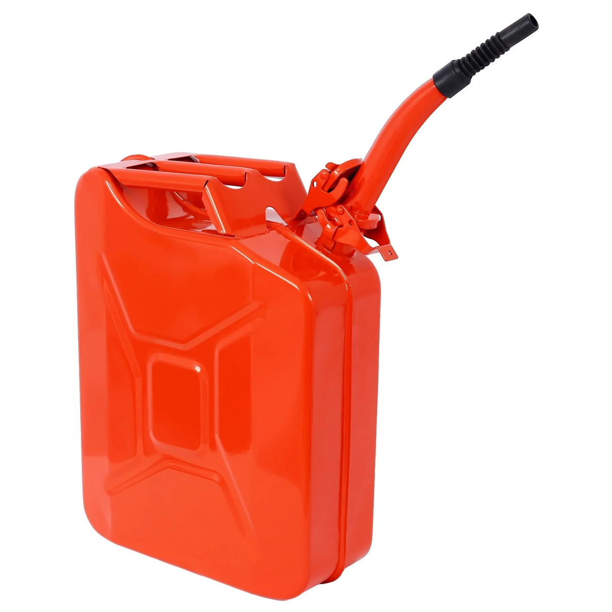 Imerelez 20 Liter 5 Gallon Gas Can Jerry Can with Flexible Spout, Portable Fuel Can Tank Steel Fuel Can, Fuels Gasoline Cars, Trucks, Equipment, 3PCs/set (Red)