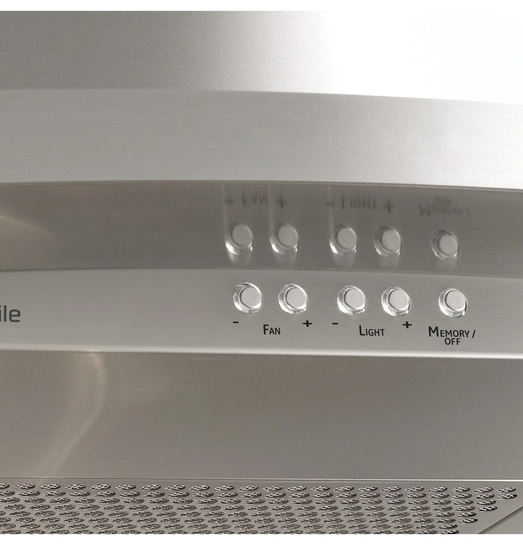 GE Profile - Designer 36 Convertible Range Hood - Stainless steel