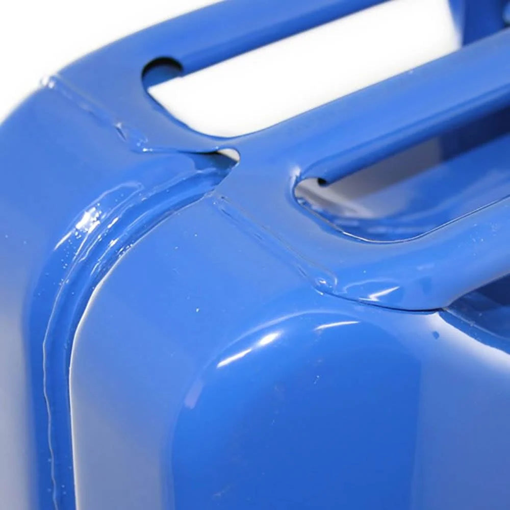 Wavian 3023 2.6 Gallon 9.8 Liter Steel Jerry Can with Spout, Blue