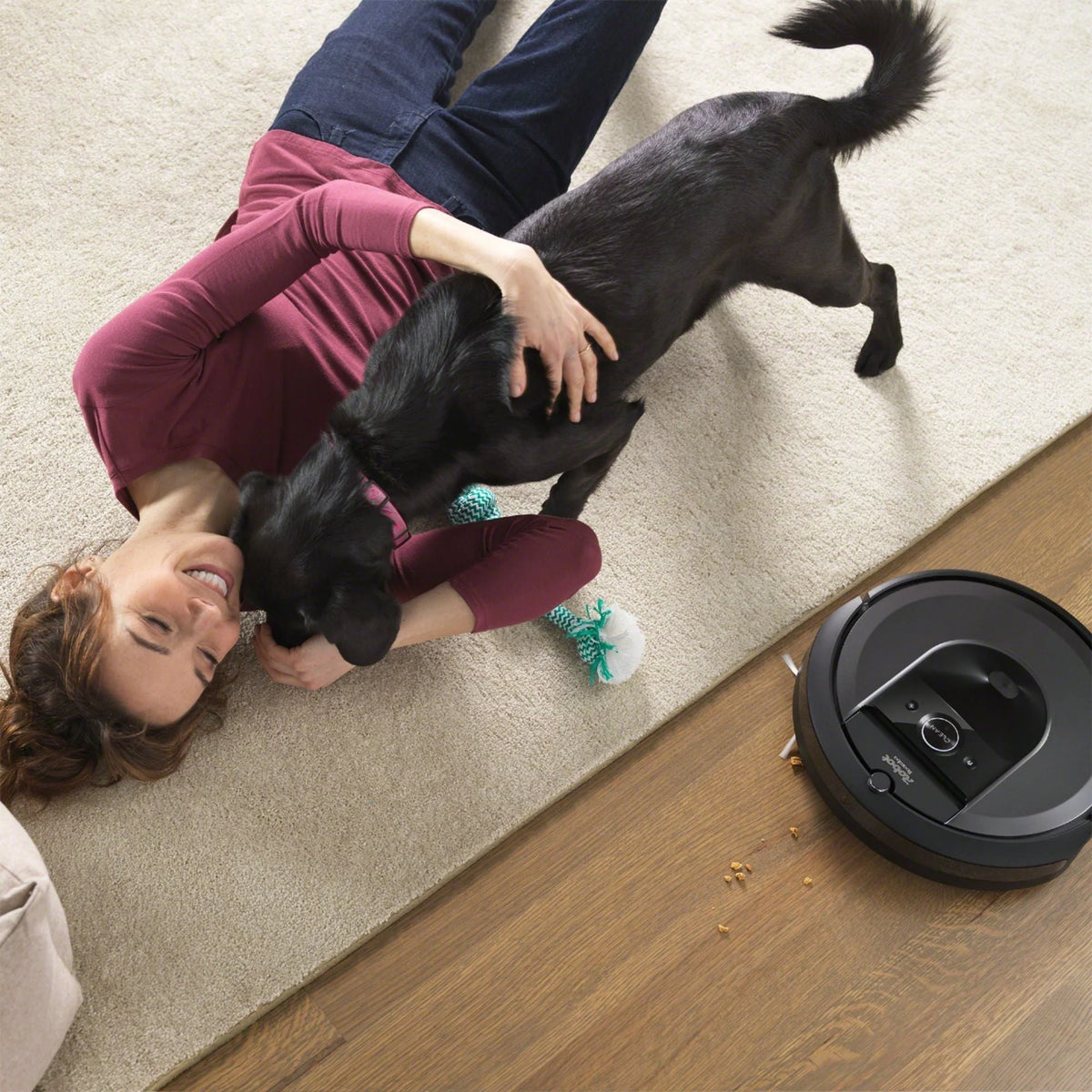 iRobot Roomba i7+ (7550) Wi-Fi Connected Self-Emptying Robot Vacuum - Charcoal