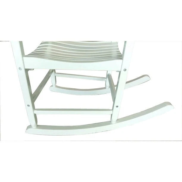 Mainstays Outdoor Wood Porch Rocking Chair， White Color， Weather Resistant Finish💝 Last Day For Clearance