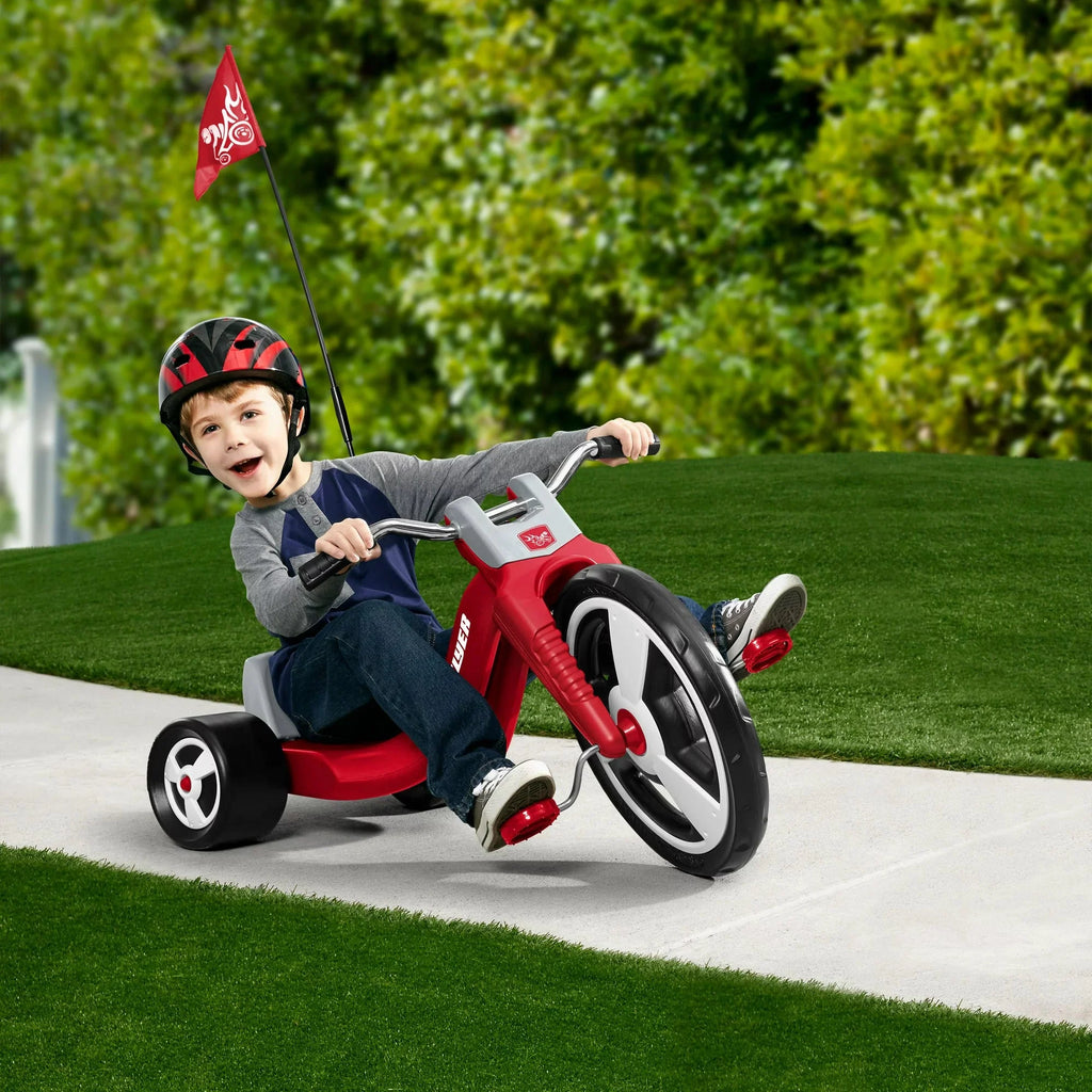 Radio Flyer Big Flyer Sport， Chopper Tricycle， 16 Front Wheel， Red