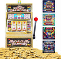 | Jumbo Slot Machine Plus 50 Metal Gaming Coin Tokens - for Adults and Awesome Casino Party Decoration