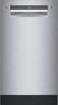 Bosch - 300 Series 18 Front Control Smart Built-In Dishwasher with 3rd Rack and 46 dBA - Silver