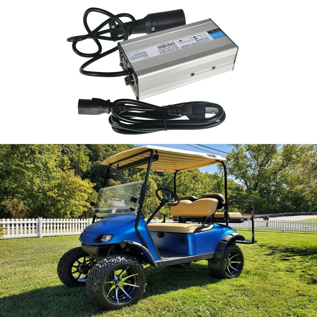 48V 6A Golf Cart Battery Charger Replacement for Club Car Golf Cart Scooters Snap Head 3Pin Plug