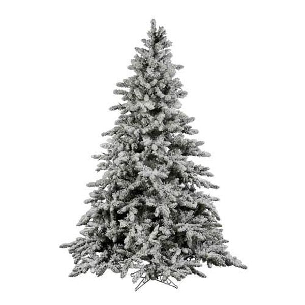 Flocked Utica Fir 7.5-Foot Christmas Tree w/1650 Tips
