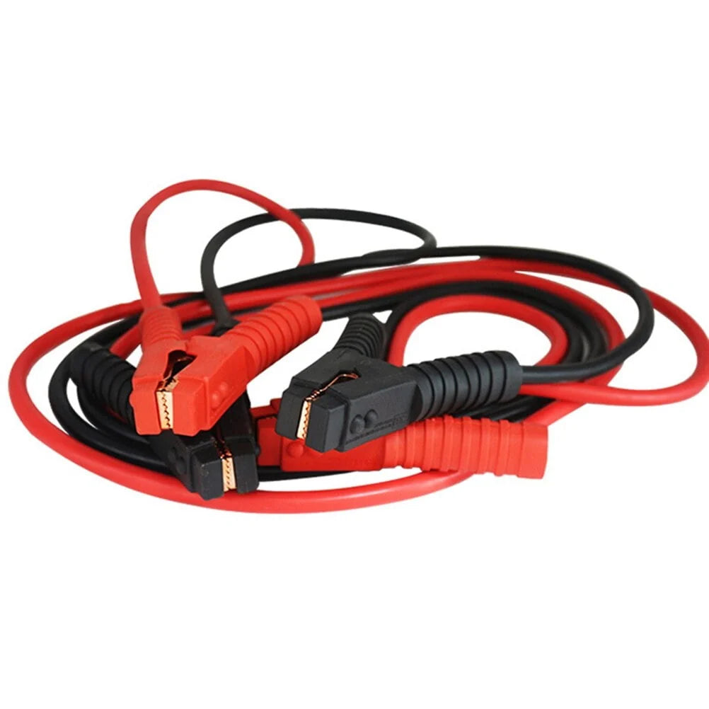 ARTEA 6m 3000A Car Battery Power Emergency Cable Jump Start Firing Line Power Wire Copper Clip Clamp Boost Cord Corriente Bateria Auto (Black and Red)
