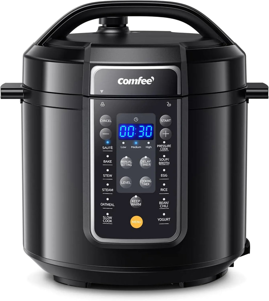 16 in 1 Electric Pressure Cooker Instant Multi Cooker Olla de Presion Non-Stick Pot Yogurt Maker Rice Cooker Slow Cooker Sauté Steamer 8 Quarts for Family Feast