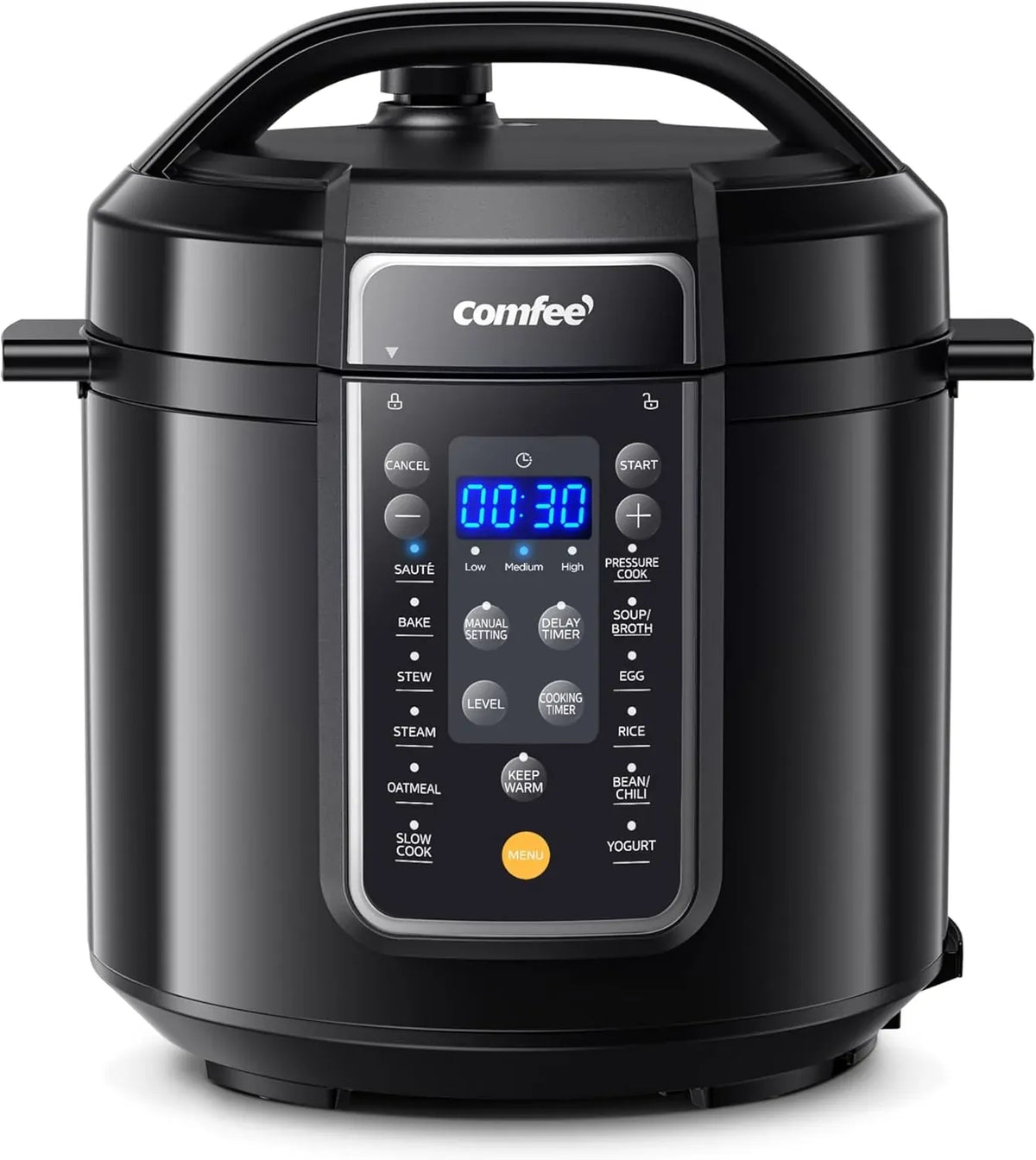 16 in 1 Electric Pressure Cooker Instant Multi Cooker Olla de Presion Non-Stick Pot Yogurt Maker Rice Cooker Slow Cooker Sauté Steamer 8 Quarts for Family Feast