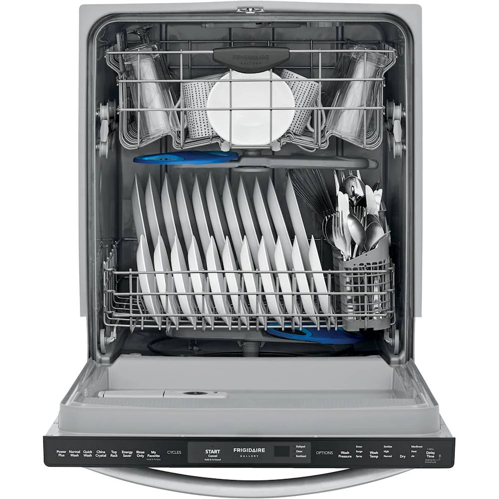 Frigidaire - Gallery 24 Compact Top Control Built-In Dishwasher with 49 dBa - Stainless steel