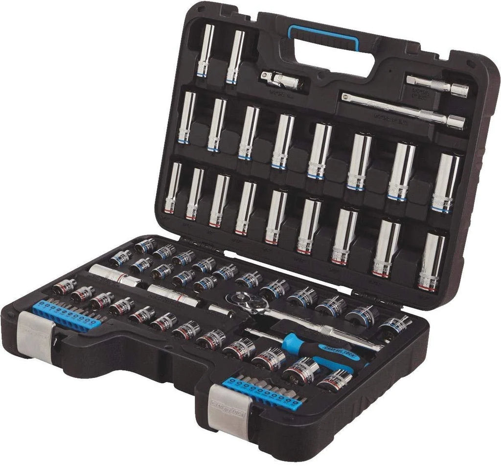 Channellock Standard/Metric 3/8 Drive 6-Point Combination Socket Set (76-Piece)