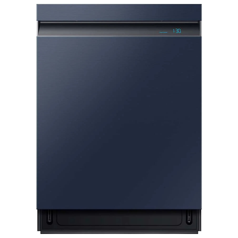 Samsung - Smart BESPOKE Linear Wash 39dBA Dishwasher - Navy steel
