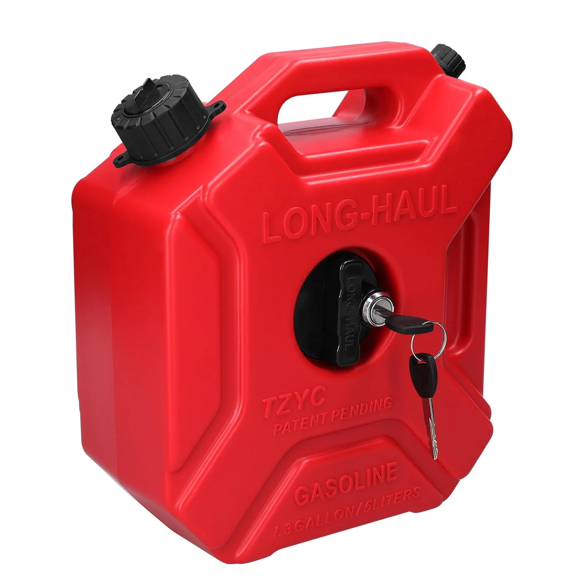 OWSOO Plastic bucket,Tanks 5L Portable 1.3 Fuel Tanks Lock Key Car SUV ATV Off-Road Plastic Bucket Portable Diesels Containers -Static Tanks Lock Diesels Containers -Static Tanks Lock Key