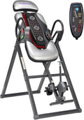 Model A Advanced Heat and Massage Heavy Duty Deluxe Inversion Table,320 lb Capacity,Gray/Black