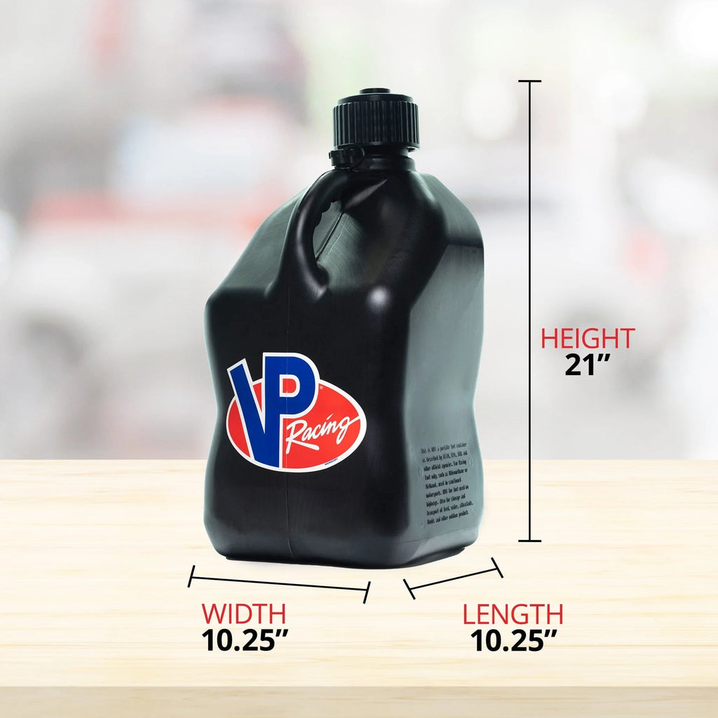 VP Racing 5.5 Gal Motorsport Racing Liquid Container, Black (2 Pack)