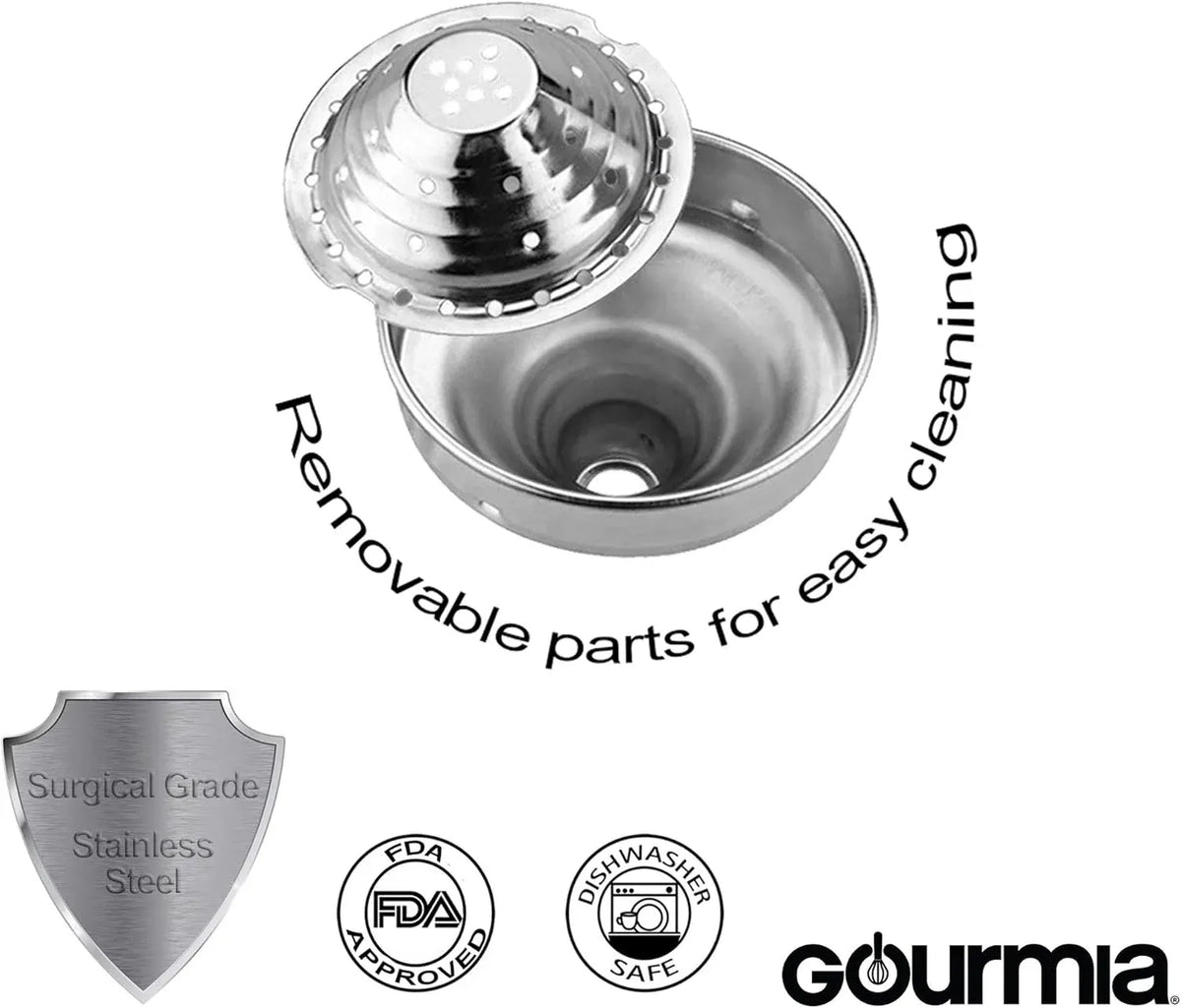 Gourmia GMJ9970 Large Citrus Juicer – Commercial Grade Press Orange, Grapefruit and Lemon Press Juicing -Extracts Maximum Juice – Heavy Duty Cast Iron Base and Handle - Non Skid Suction Foot Base
