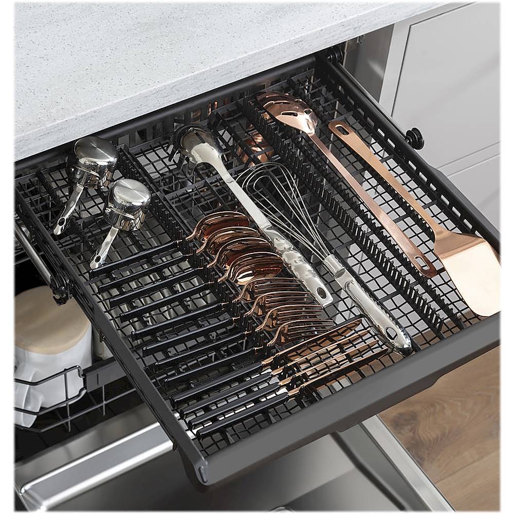 Café - 24 Top Control Tall Tub Built-In Dishwasher with Stainless Steel Tub - Stainless steel