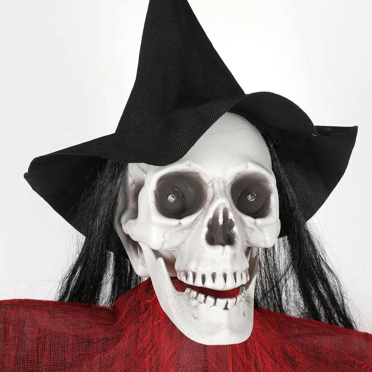 Halloween Decorations Outdoor - 78â?Moving Life-Size Skeleton Witch White
