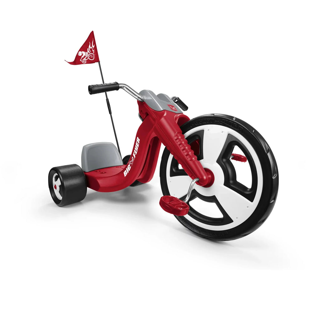 Radio Flyer Big Flyer Sport， Chopper Tricycle， 16 Front Wheel， Red