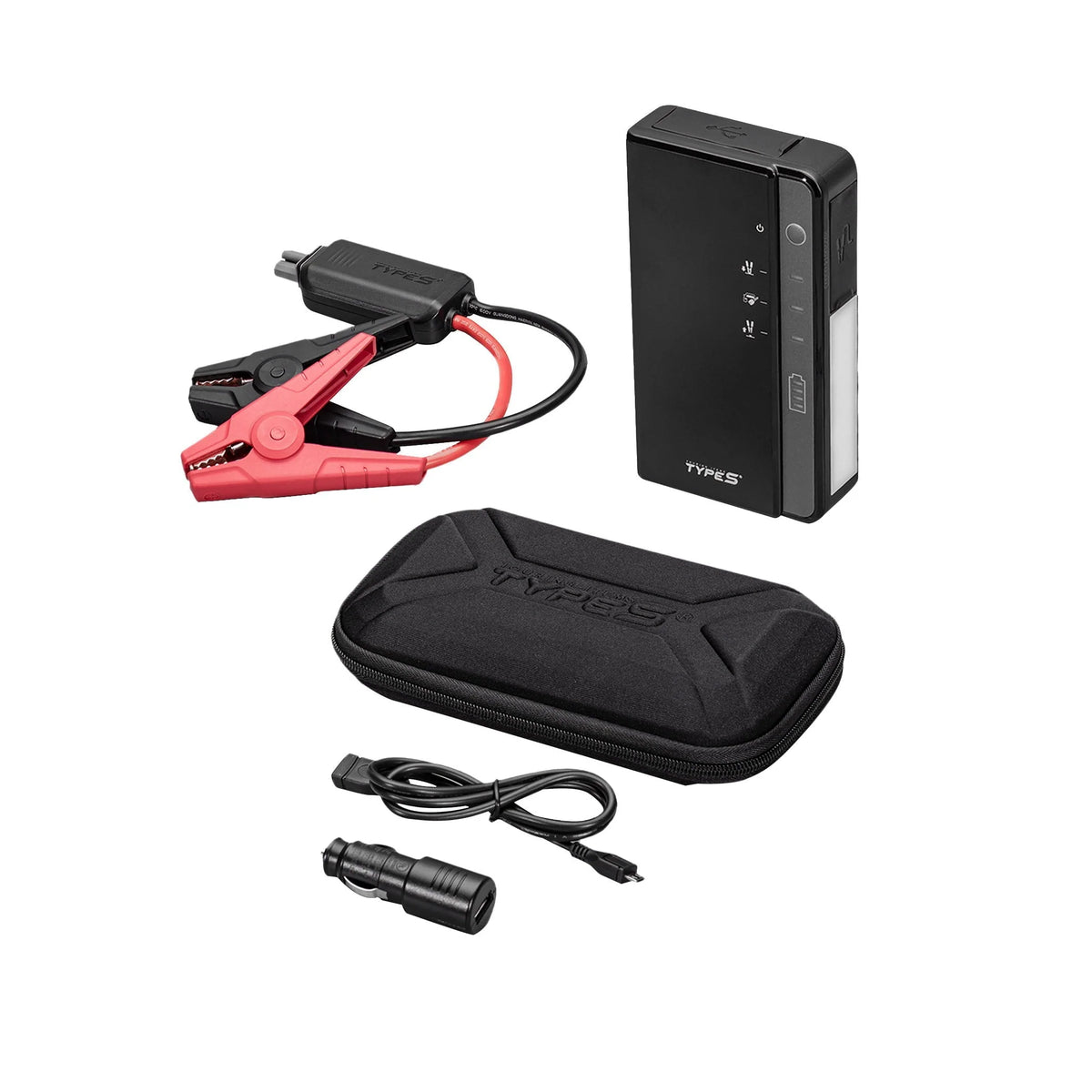 Portable Jump Starter & Power Bank with Emergency Multimode Floodlight