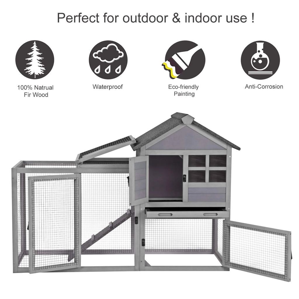 Rabbit Indoor Outdoor Guinea Grey 2